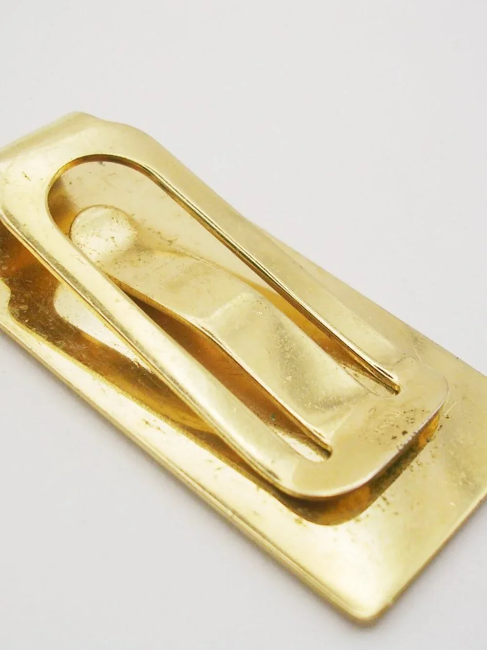 Vintage Money Clip Banknote Holder gold tone ANSON